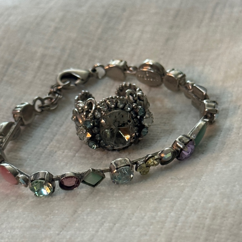 SORELLI CRYSTAL BRACELET AND RING